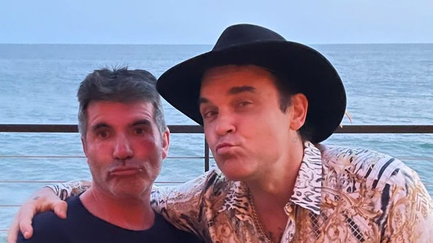 Simon Cowell genießt ein Doppel-Date mit Robbie Williams