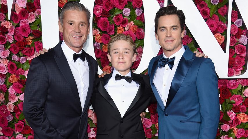 Simon Halls und Matt Bomer  mit ihren Sohn Kit bei den 72. Tony Awards 2018