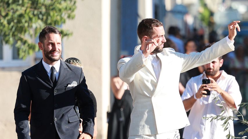 Simon Porte Jacquemus und Marco Maestri bei ihrer Hochzeit