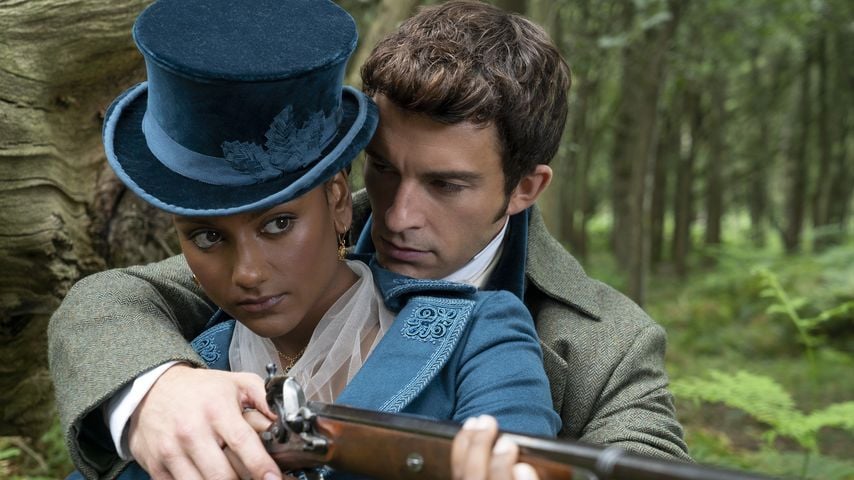 Simone Ashley als Kate Sharma und Jonathan Bailey als Anthony Bridgerton in "Bridgerton"