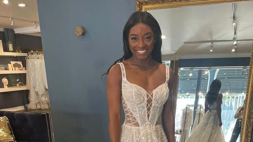 Simone Biles in der Brautboutique Galia Lahav in Los Angeles