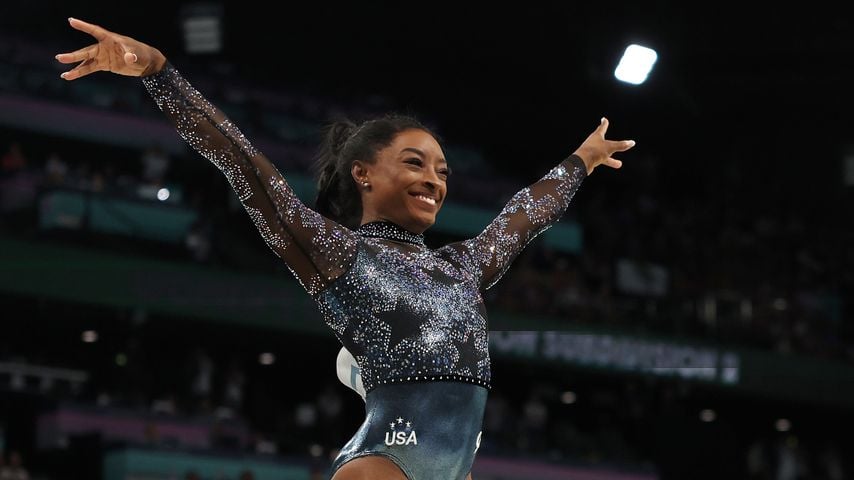Simone Biles während der Olympischen Spiele im Juli 2024