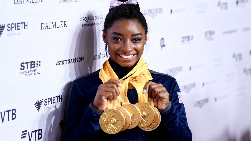Turnerin Simone Biles im Oktober 2019 in Stuttgart