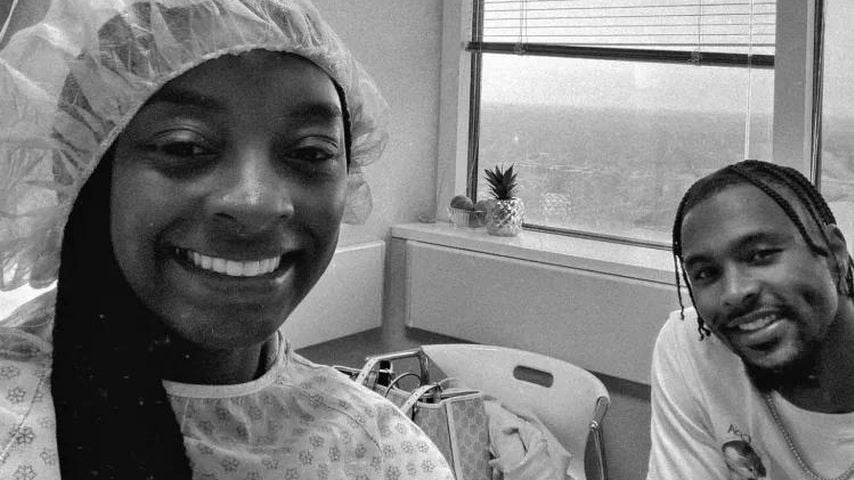 Simone Biles und Jonathan Owens im Krankenhaus im Juli 2026