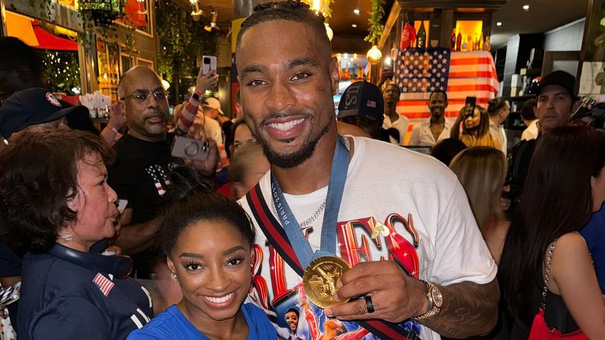 Simone Biles und Jonathan im Juli 2024
