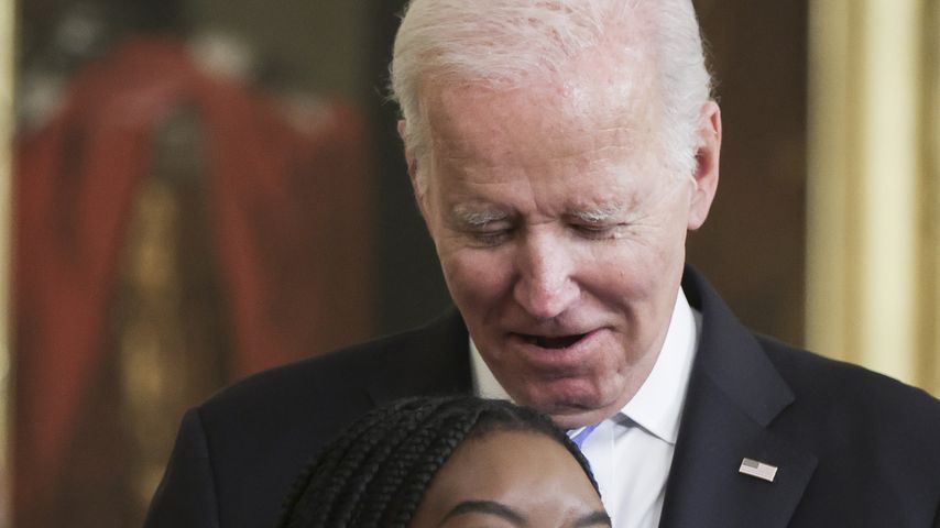 Simone Biles und US-Präsident Joe Biden