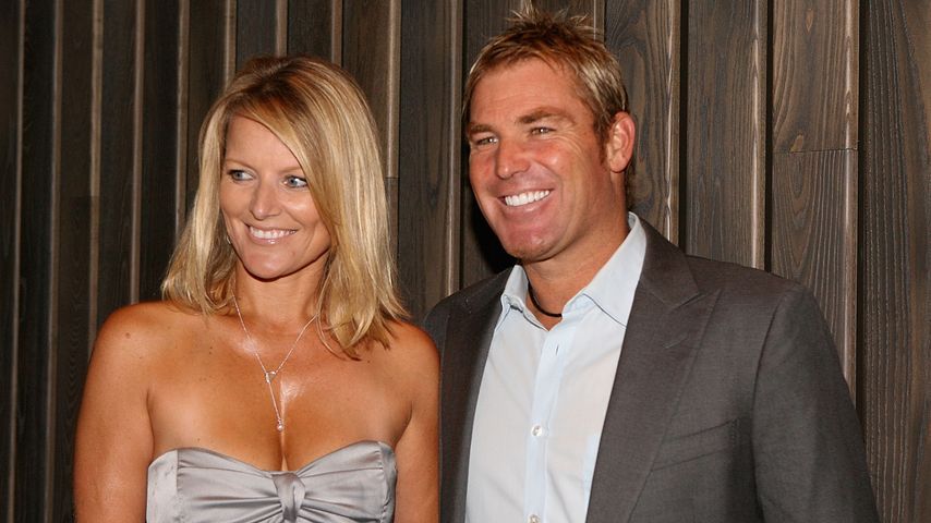 Simone Callahan und Shane Warne im April 2010