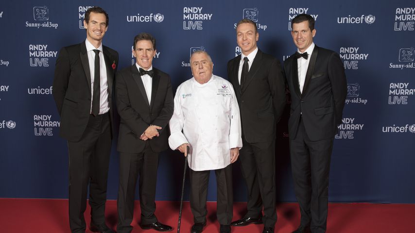 Sir Andy Murray, Rob Brydon, Albert Roux, Sir Chris Hoy und Tim Henman im November 2017