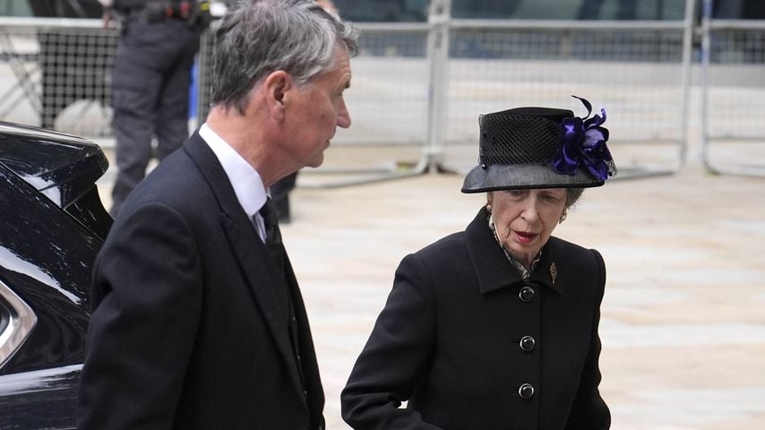 Sir Timothy Laurence und Prinzessin Anne bei der Beerdigung der Herzogin von Kent