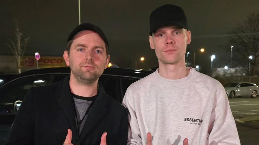 Adam Wolke (SkylineTV) und Sascha Hellinger (UnsympathischTV) im Februar 2024