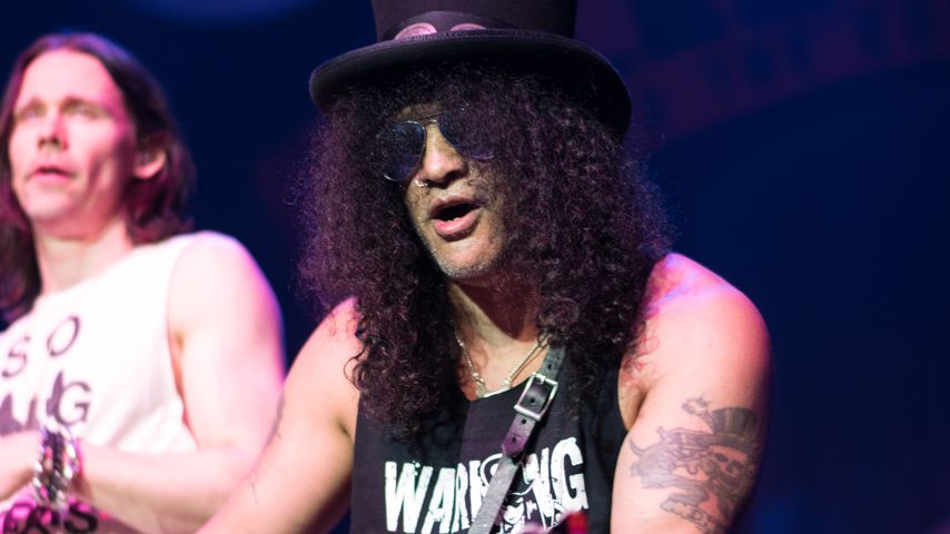 Slash auf der Bühne mit seiner Band Guns N' Roses