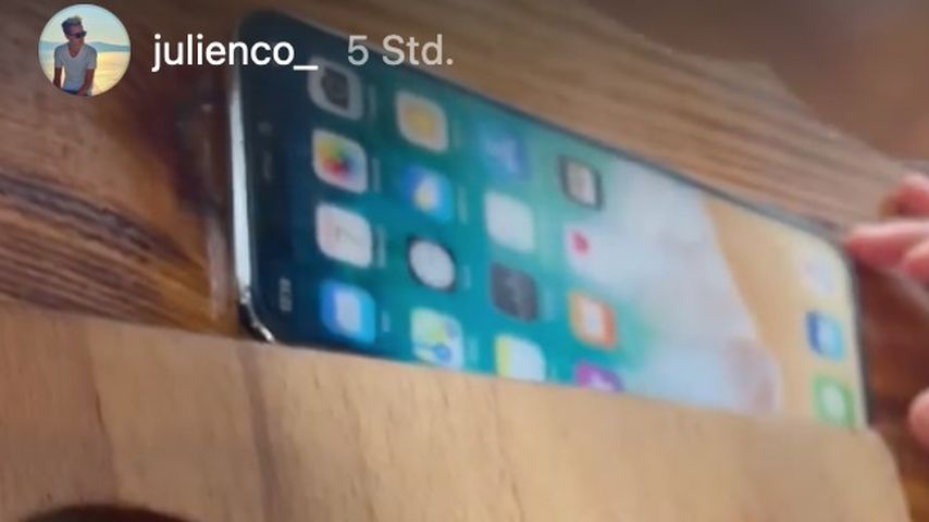 Smartphone in Julian Claßens Instagram-Story am 24. Mai 2022