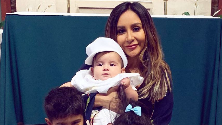 Snooki mit ihren Kindern im November 2019