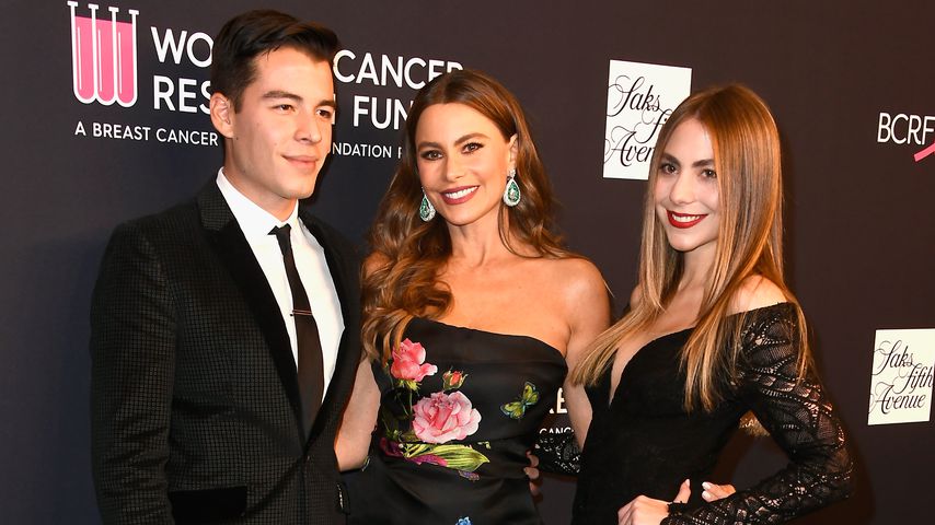 Sofia Vergara mit Sohn Manolo und Nichte Claudia im Februar 2018 in Los Angeles