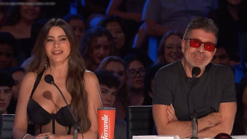 Sofía Vergara und Simon Cowell als Juroren bei America's Got Talent in Los Angeles