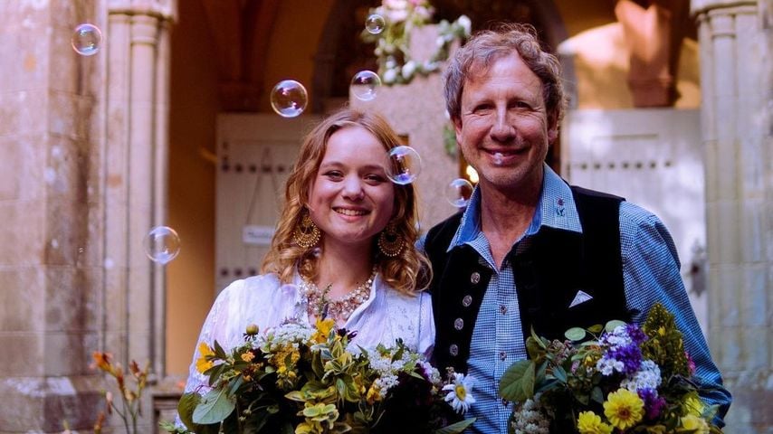 Sofie Eifertinger und ihr Mann Nikolai Hanf-Dressler am Tag ihrer Hochzeit