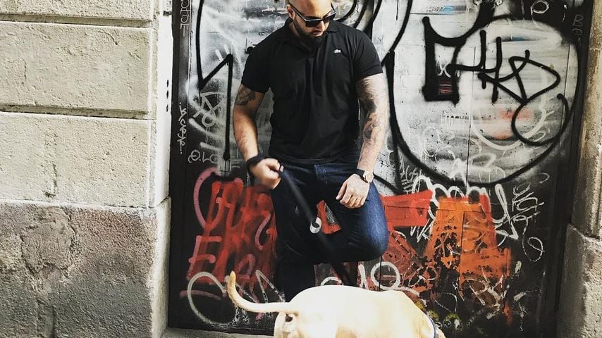 Sohel mit seinem Hund King