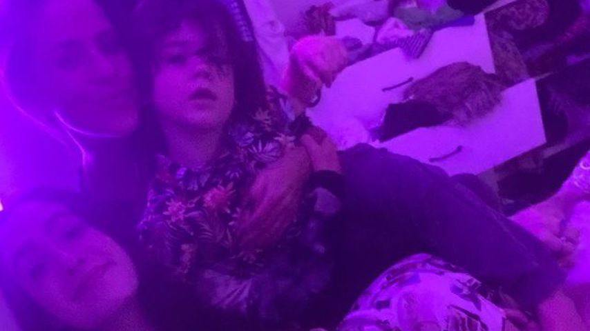 Soleil Moon Frye mit ihren Kindern
