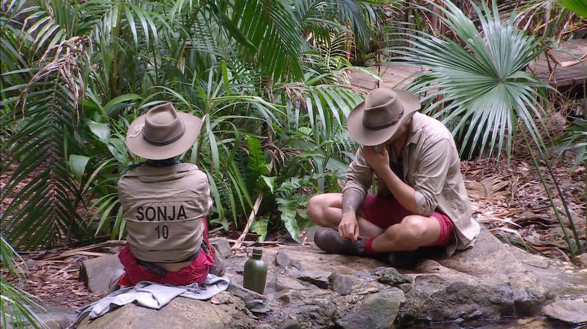Sonja Kirchberger und Marco Cerullo im Dschungelcamp