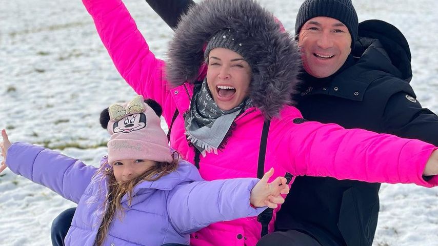 Sophia Cordalis, Daniela Katzenberger und deren Mann Lucas im Schwarzwald
