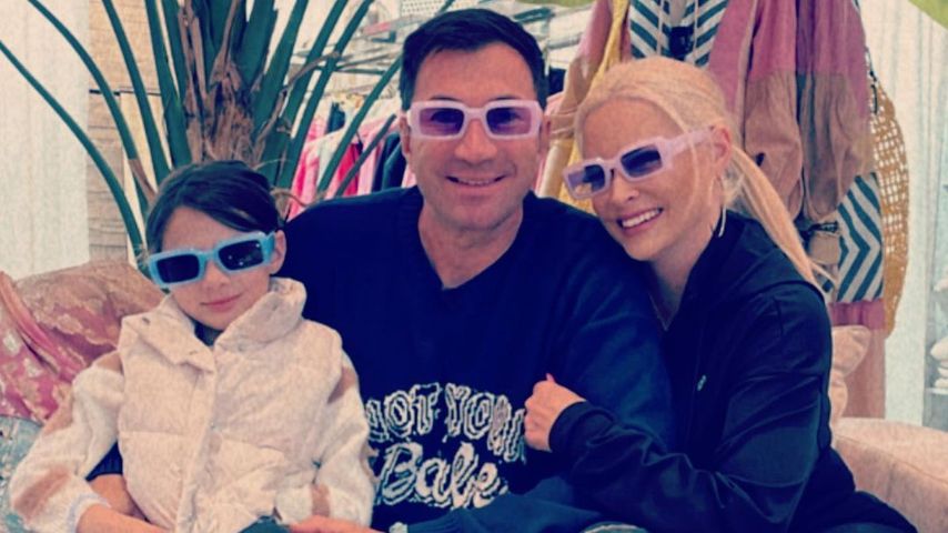 Sophia Cordalis, Lucas Cordalis und Daniela Katzenberger im April 2023