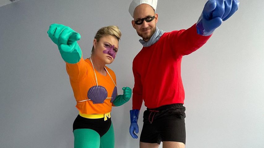 Sophia Thiel und Raphael Birchner in Halloweenkostümen 2021