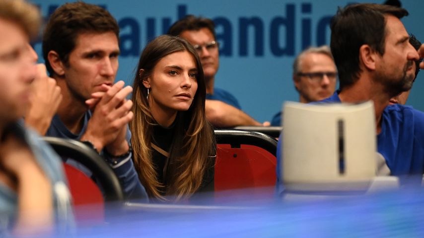 Sophia Thomalla im Publikum bei Zverevs Tennis-Match in Wien