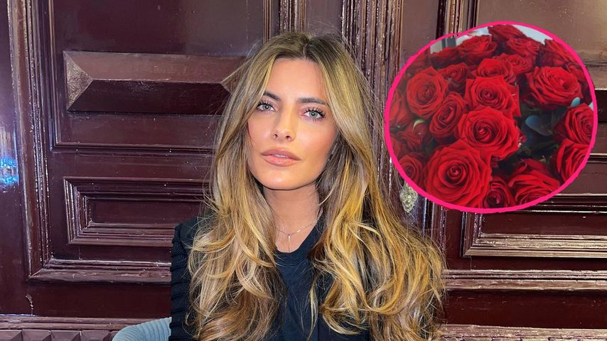Süß! Sophia Thomalla wird mit XXL-Rosenstrauß überrascht