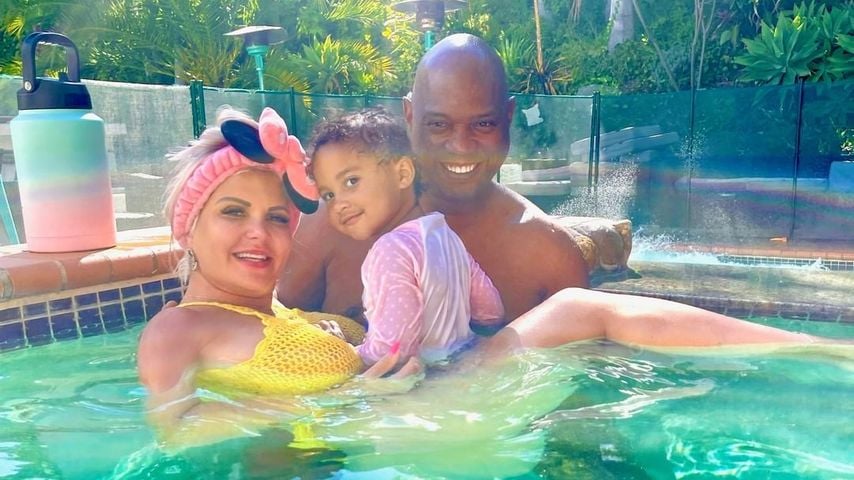 Sophia Vegas mit ihrem Mann Daniel Charlier und ihrer Tochter Amanda