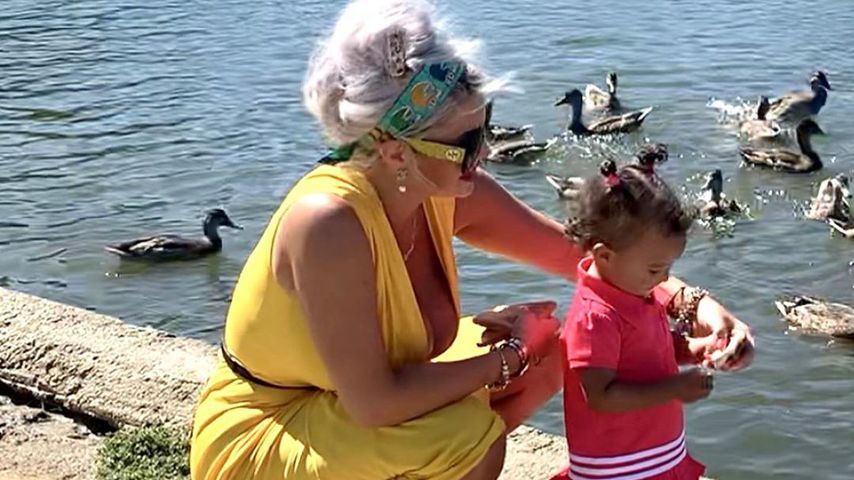 Sophia Vegas mit Töchterchen Amanda, Juli 2020