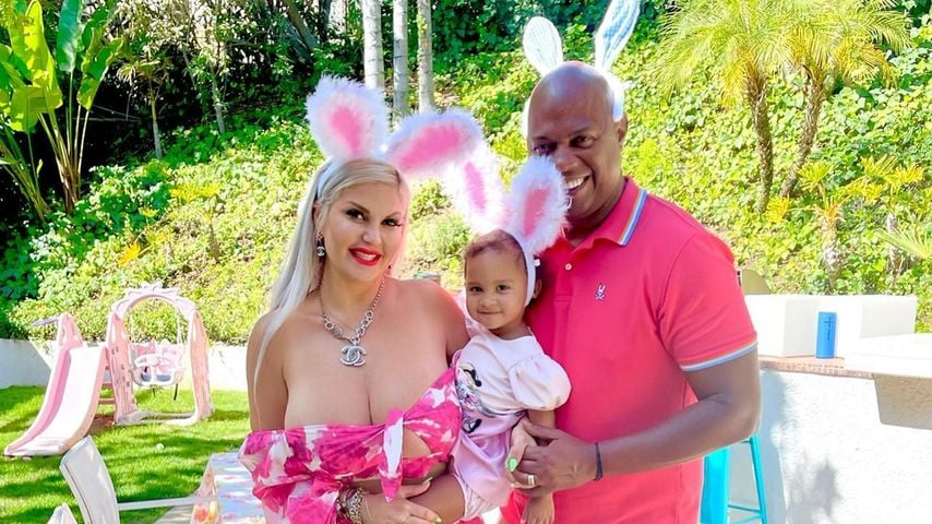 Sophia Vegas und Daniel Charlier mit ihrer Tochter Amanda zu Ostern