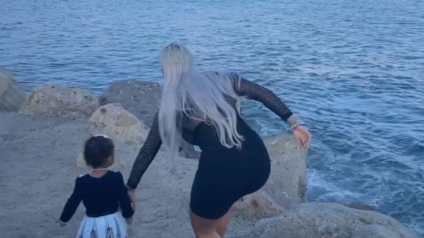 Sophia Vegas und ihre Tochter Amanda im Juni 2021