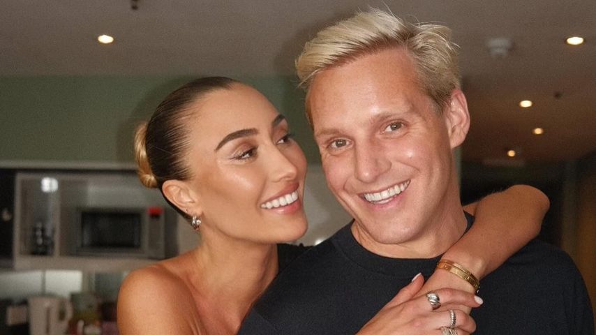 Sophie Habboo und Jamie Laing im April 2024