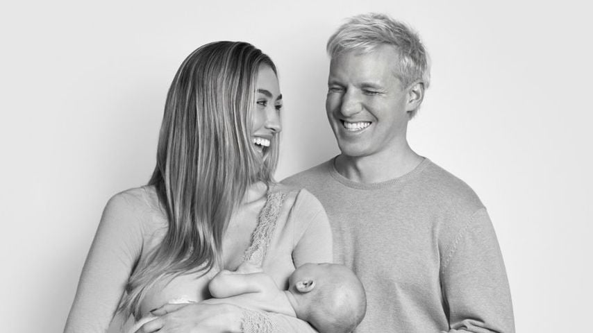 Sophie Habboo und Jamie Laing mit Baby Ziggy