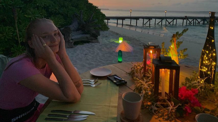 Sophie Turner in ihren Flitterwochen