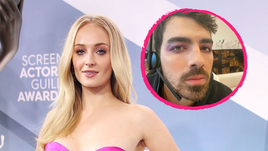 Langeweile daheim: Sophie Turner schminkt ihren Joe Jonas!