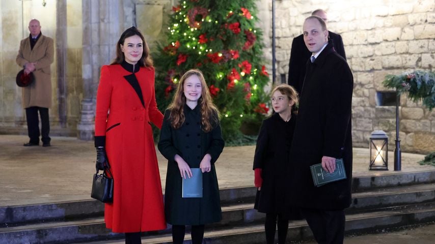 Sophie Winkleman, Lord Frederick Windsor und ihre Kinder in Westminster Abbey, 2023