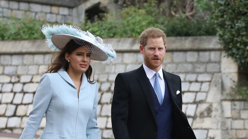 Sophie Winkleman und Prinz Harry auf der Hochzeit von Lady Gabriella Windsor