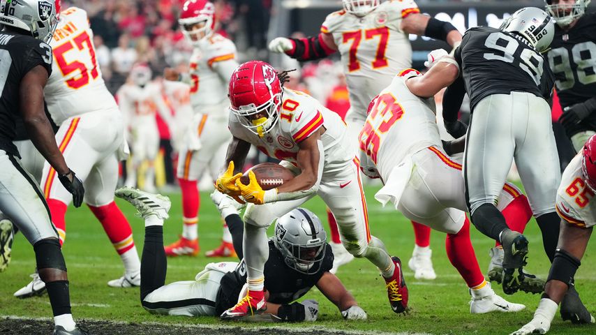Match der Kansas City Chiefs gegen die Las Vegas Raiders, Januar 2023