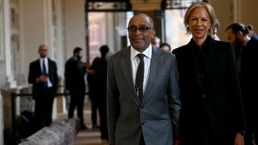 Spike Lee und Tonya Lewis Lee nach einer Audienz bei Papst Leo XIV. im Vatikan, 15. November 2025