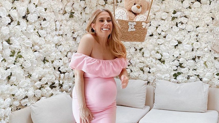 Stacey Solomon bei ihrer Babyparty im Januar 2023