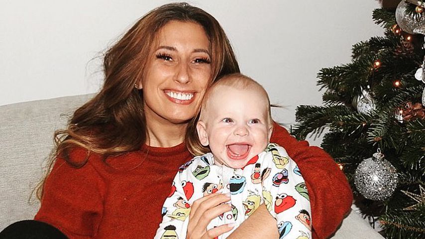 Stacey Solomon und ihr Sohn Rex, November 2019