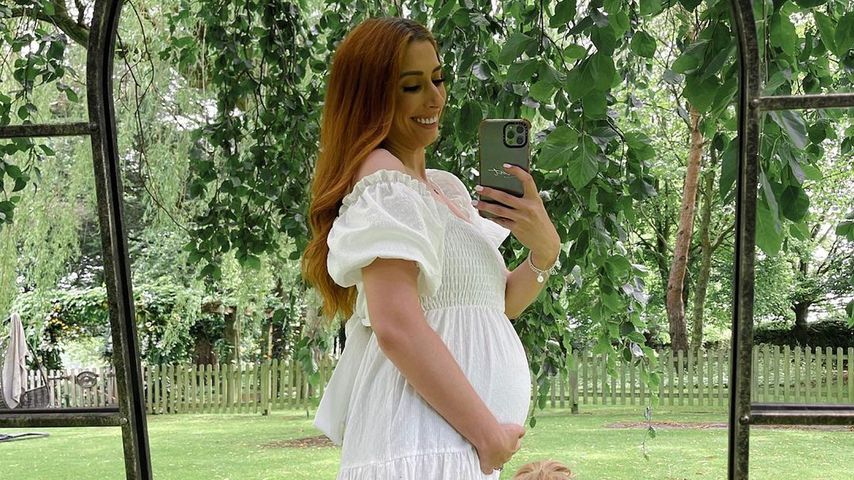 Stacey Solomon mit einem ihrer Söhne
