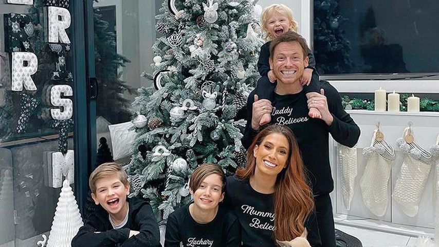 Stacey Solomon mit ihren drei Kindern und ihrem Mann Joe