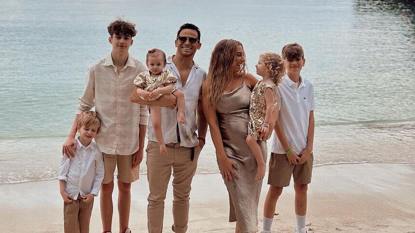 Stacey Solomon mit ihrer Familie