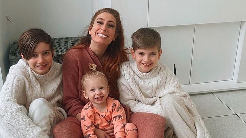 Stacey Solomon mit ihren Söhnen