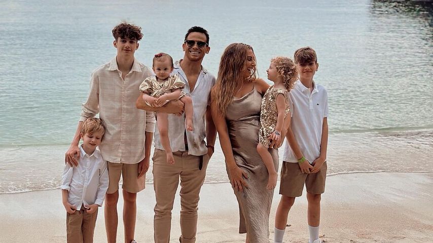 Stacey Solomon mit ihrer Familie
