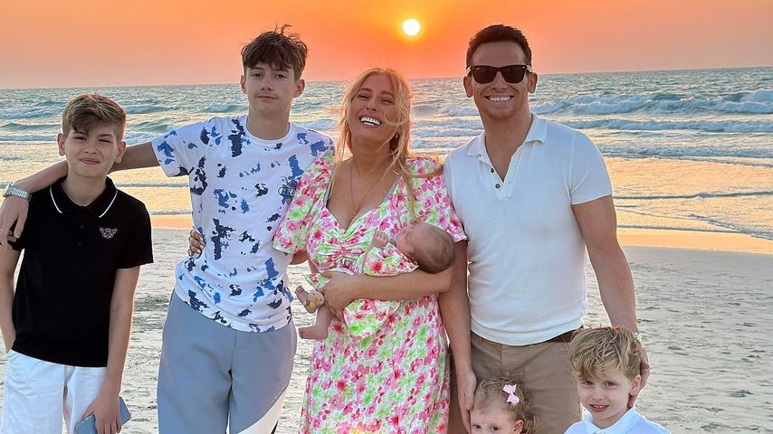 Stacey Solomon und Joe Swash mit ihren fünf Kindern