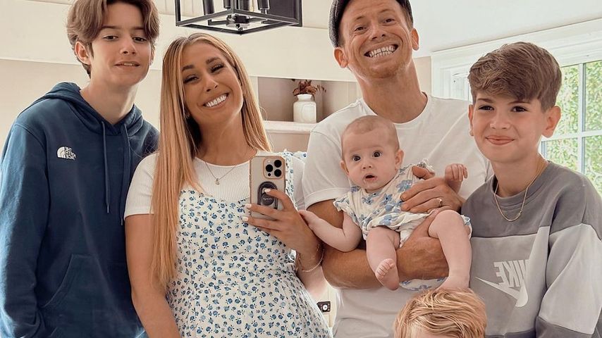 Stacey Solomon und Joe Swash mit ihren Kindern