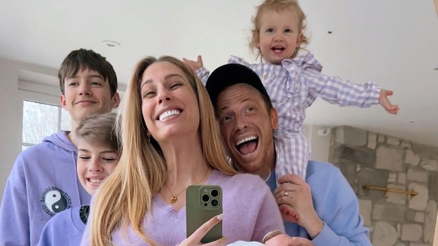Stacey Solomon und Joe Swash mit ihrer Familie